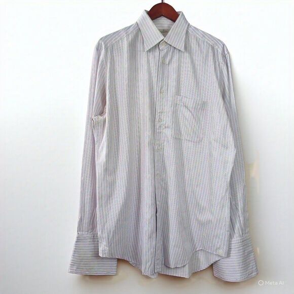 Ermenegildo Zegna Striped Dress Shirt - Picture 1 of 5